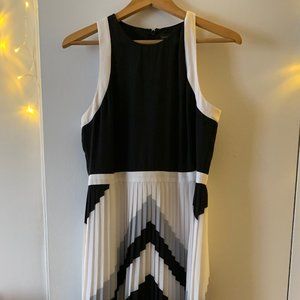 Banana Republic Chevron Stripe Midi Dress
